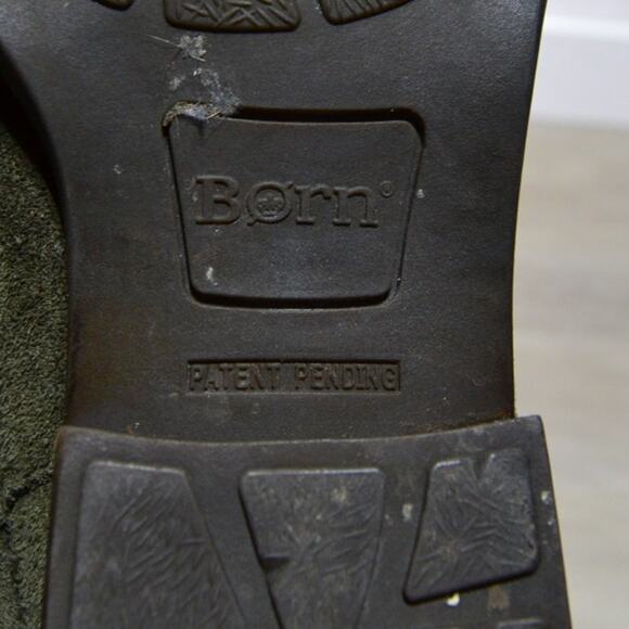 Born Casco Chelsea Olive Green Suede Pull on Boot Size 6 - Picture 8 of 11